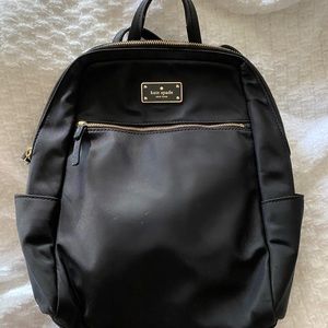 Kate Spade black mini backpack